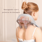 Massageador Elétrico Sem Fio para Pescoço e Ombro