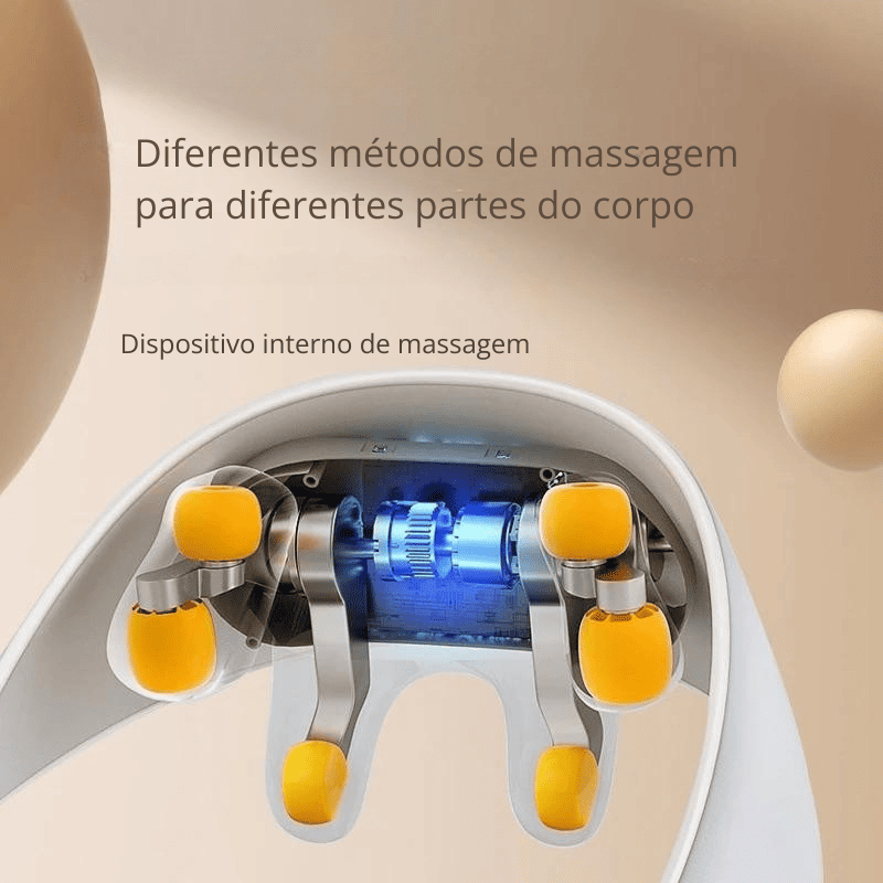 Massageador Elétrico Sem Fio para Pescoço e Ombro