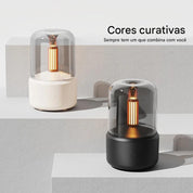 Difusor de Aroma Portátil com Luz Noturna e Umidificador