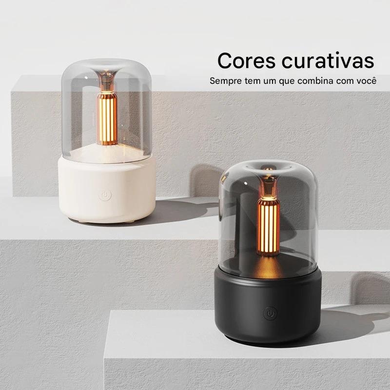 Difusor de Aroma Portátil com Luz Noturna e Umidificador