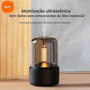 Difusor de Aroma Portátil com Luz Noturna e Umidificador