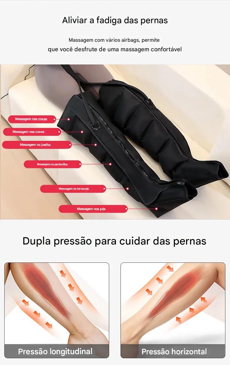 Massageador Elétrico de Compressão de Alta Qualidade para Pernas e Braços