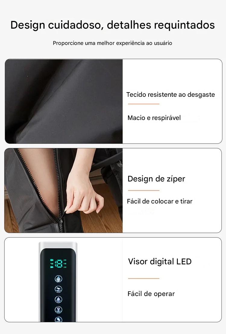 Massageador Elétrico de Compressão de Alta Qualidade para Pernas e Braços