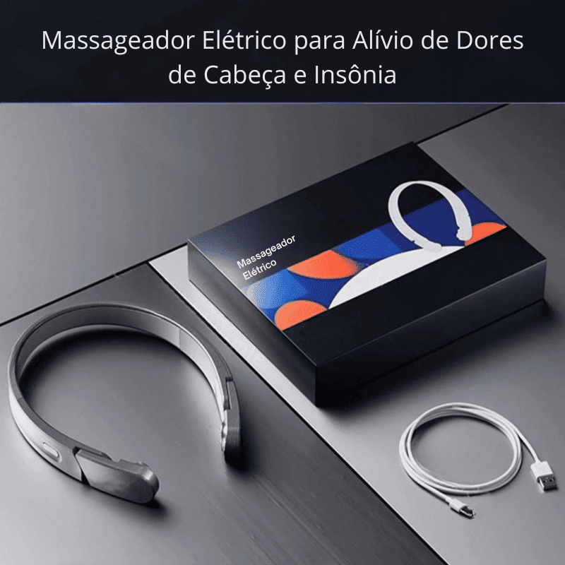 Massageador Elétrico para Alívio de Dores de Cabeça e Insônia