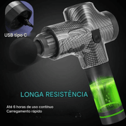 Pistola Profissional de Massagem Corporal com Compressa Quente e Fria