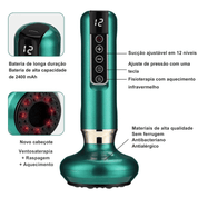 Massageador Inteligente com Aquecimento Infravermelho e Pressão Negativa
