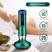 Massageador Inteligente com Aquecimento Infravermelho e Pressão Negativa