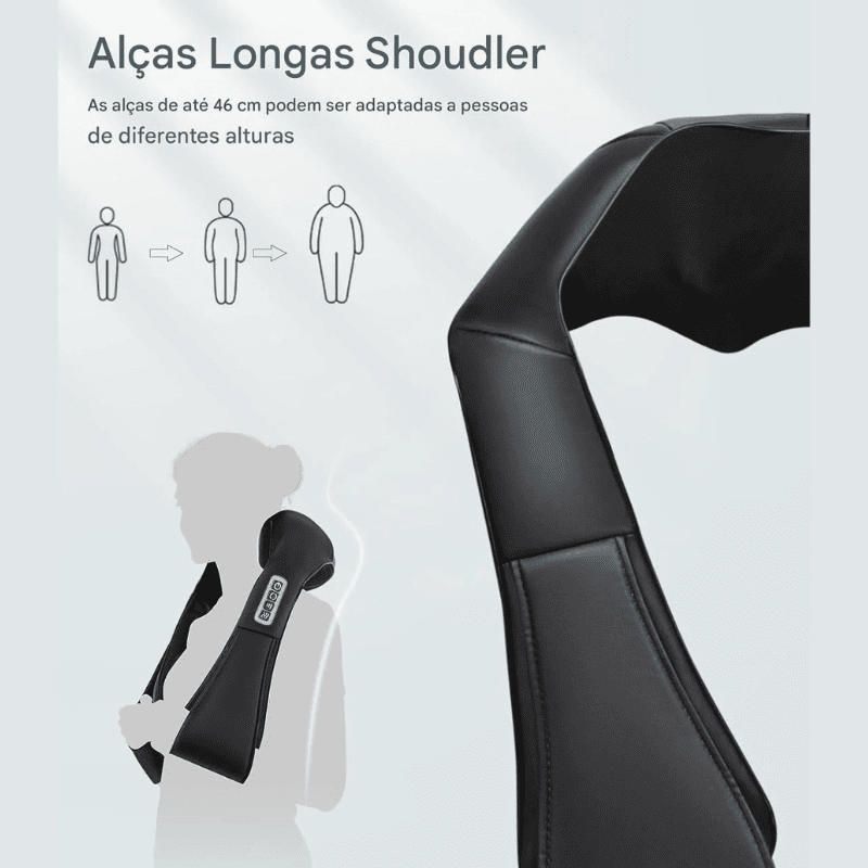 Massageador Shiatsu para Pescoço e Ombro com Aquecimento