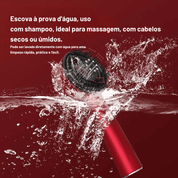 Escova de Massagem com Luz Vermelha para Queda de Cabelo