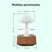 Umidificador de Nuvem de Chuva Luz Noturna com 7 Cores