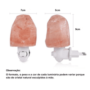 Lâmpada de Sal do Himalaia Natural para Decoração de Quarto