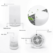 Umidificador USB Difusor de Aroma para Bem-Estar