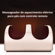 Massageador de aquecimento elétrico para pés com controle remoto