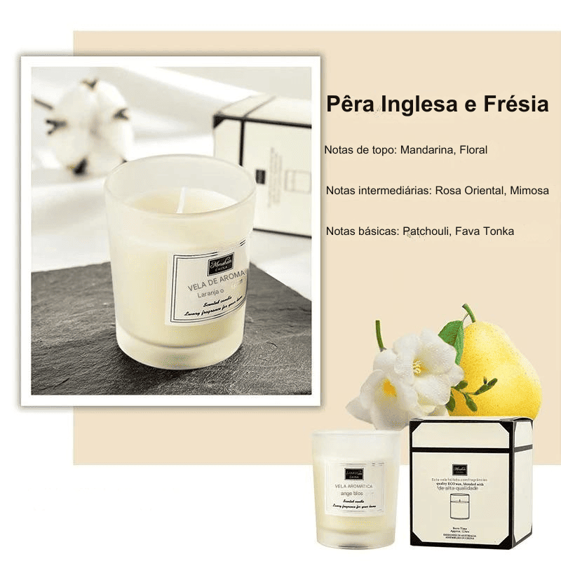 Velas Aromáticas Smokeless - Cera de Soja Natural 50g