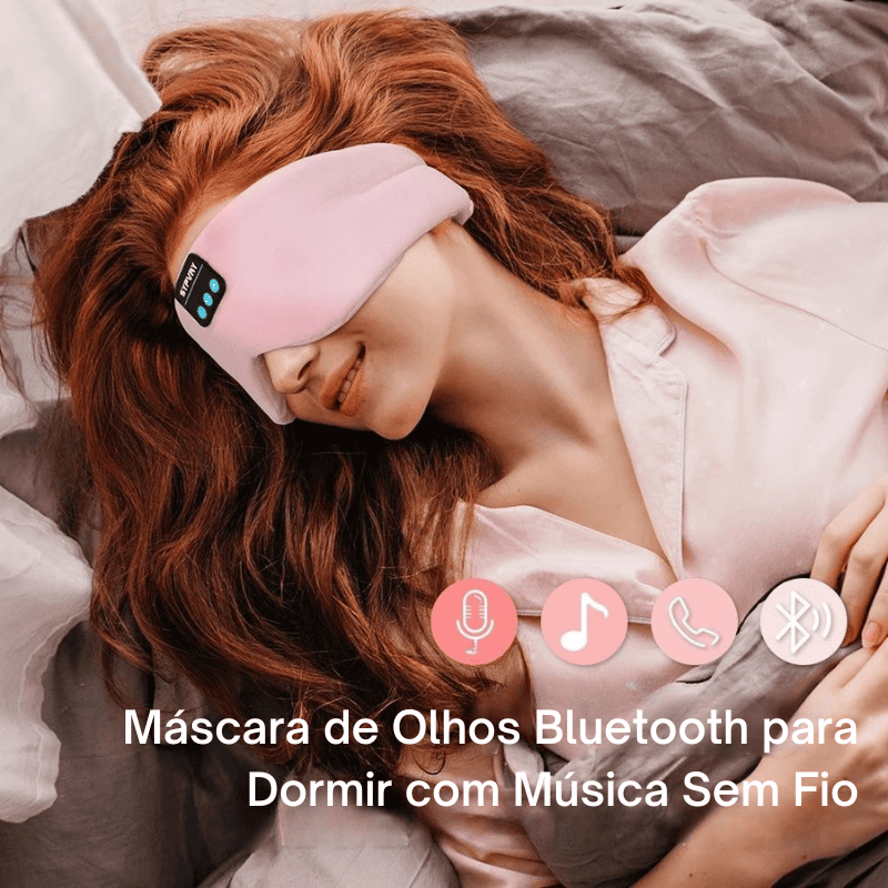 Máscara de Olho Bluetooth para Dormir com Música Sem Fio