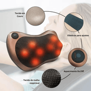 Almofada de Massagem Shiatsu Elétrica Multifuncional