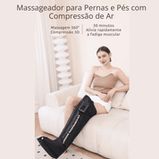 Massageador para Pernas e Pés com Compressão de Ar