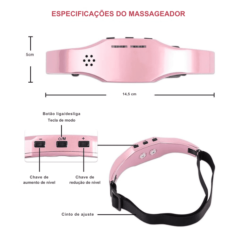 Massageador de Cabeça Sem Fio para Alívio de Enxaqueca e Insônia