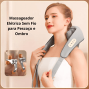 Massageador Elétrico Sem Fio para Pescoço e Ombro