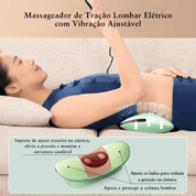 Massageador de Tração Lombar Elétrico com Vibração Ajustável
