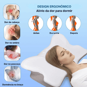 Travesseiro Ergonômico para Alívio de Dor no Pescoço e Ombros