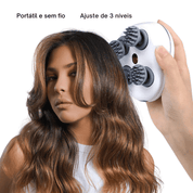Massageador Infravermelho para Couro Cabeludo com 4 Ponteiras