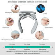 Máquina de Massagem Cervical com Aquecimento e Vibração