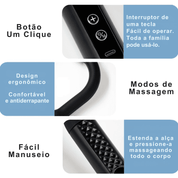 Pistola de Massagem Inteligente Curva e Longa para Relaxamento Total
