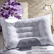 Travesseiro Cervical Magnético de Trigo Sarraceno e Lavanda