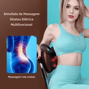 Almofada de Massagem Shiatsu Elétrica Multifuncional
