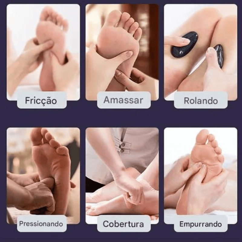 Massageador de aquecimento elétrico para pés com controle remoto