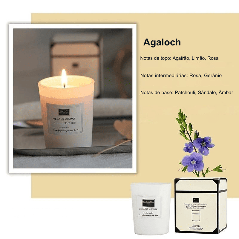 Velas Aromáticas Smokeless - Cera de Soja Natural 50g