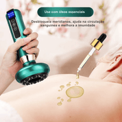 Massageador Inteligente com Aquecimento Infravermelho e Pressão Negativa