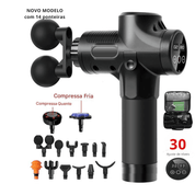 Pistola Profissional de Massagem Corporal com Compressa Quente e Fria
