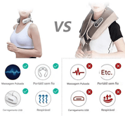 Máquina de Massagem Cervical com Aquecimento e Vibração