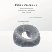 Travesseiro Ergonômico de Espuma de Memória para Massagem