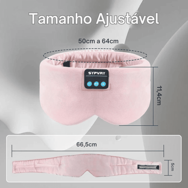 Máscara de Olho Bluetooth para Dormir com Música Sem Fio