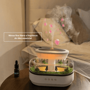 Umidificador de Névoa Fria com Difusor de Aroma e Luz Noturna