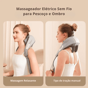 Massageador Elétrico Sem Fio para Pescoço e Ombro