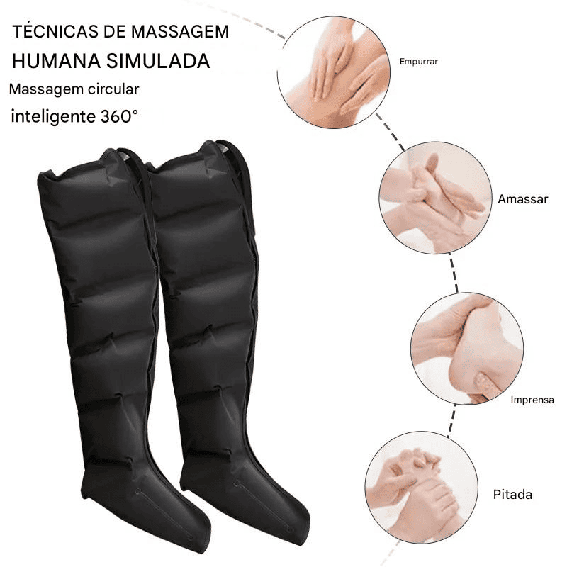 Massageador Elétrico de Compressão de Alta Qualidade para Pernas e Braços
