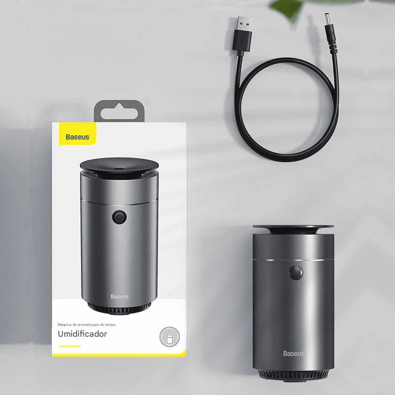 Difusor de Carro Baseus Umidificador Purificador de Ar Automático