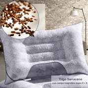 Travesseiro Cervical Magnético de Trigo Sarraceno e Lavanda