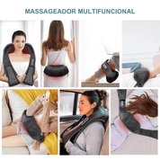 Massageador Shiatsu para Pescoço e Ombro com Aquecimento