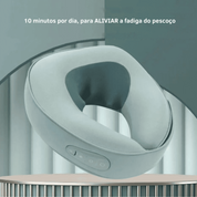 Massageador de Pescoço Elétrico Shiatsu 6D com Aquecimento - Alívio da Dor em Casa, Escritório e Viagens