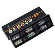 Kit de Aromaterapia 100% Puro Natural - 6 Óleos Essenciais