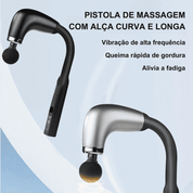 Pistola de Massagem Inteligente Curva e Longa para Relaxamento Total