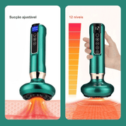 Massageador Inteligente com Aquecimento Infravermelho e Pressão Negativa