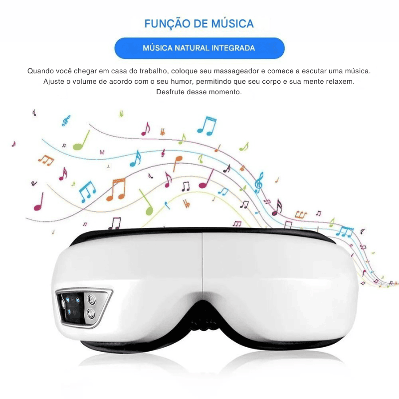 Massageador de Olhos com Vibração de Calor 6D Smart Airbag