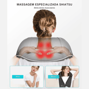 Massageador Shiatsu para Pescoço e Ombro com Aquecimento