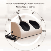 Massageador de aquecimento elétrico para pés com controle remoto